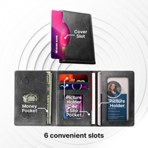 TRIFOLD PU Magnetic Wallet with RFID Block Malaysia
