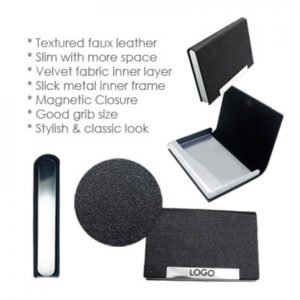Magnetic Faux Leather Name Card Holder Malaysia